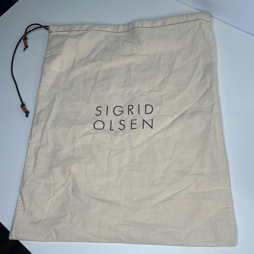 Sigrid Olsen dust bag cover medium beaded drawstring protective bag - Picture 4 of 7